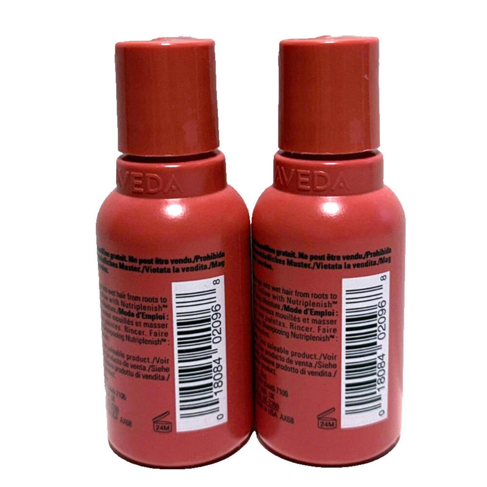 2 x Aveda Nutriplenish Shampoo DEEP Moisture 1.7oz/50ml Each NEW - Picture 2 of 2